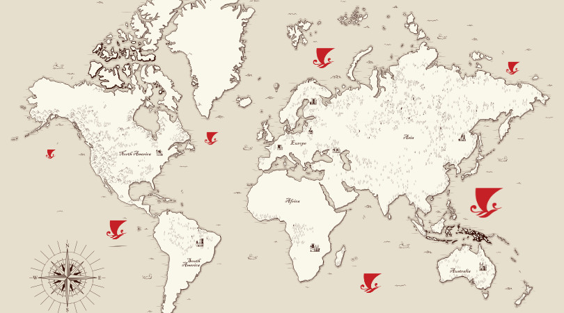 Il giro del mondo in più di 90 paesi di Ciao – il pomodoro di Napoli